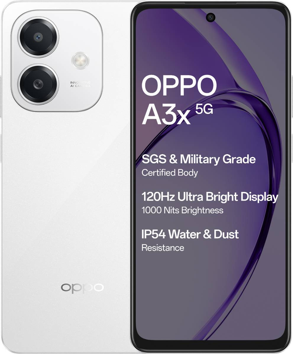 OPPO A3x 5G (Starlight White, 64 GB)  (4 GB RAM)