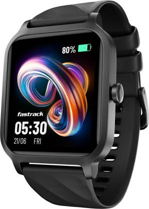 Fastrack Revoltt FS1|1.83 Display|BT Calling|Fastcharge|110+ Sports Mode|200+ WatchFaces Smartwatch  (Black Strap, Free Size)