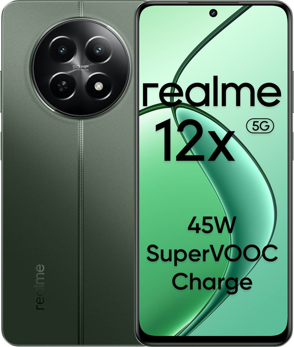 realme 12x 5G (Woodland Green, 128 GB)  (4 GB RAM)