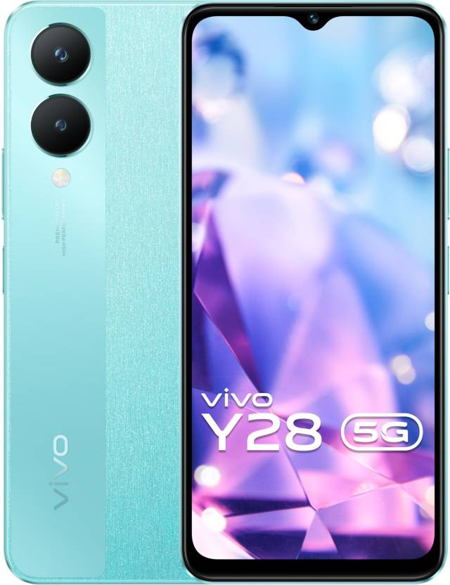 Vivo Y28 5G (Glitter Aqua, 128 GB)  (4 GB RAM)