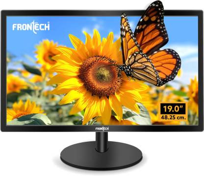 Frontech - 19 inch HD LED Backlit VA Panel Monitor (MON-0001)  (Response Time: 3 ms, 75 Hz Refresh Rate)