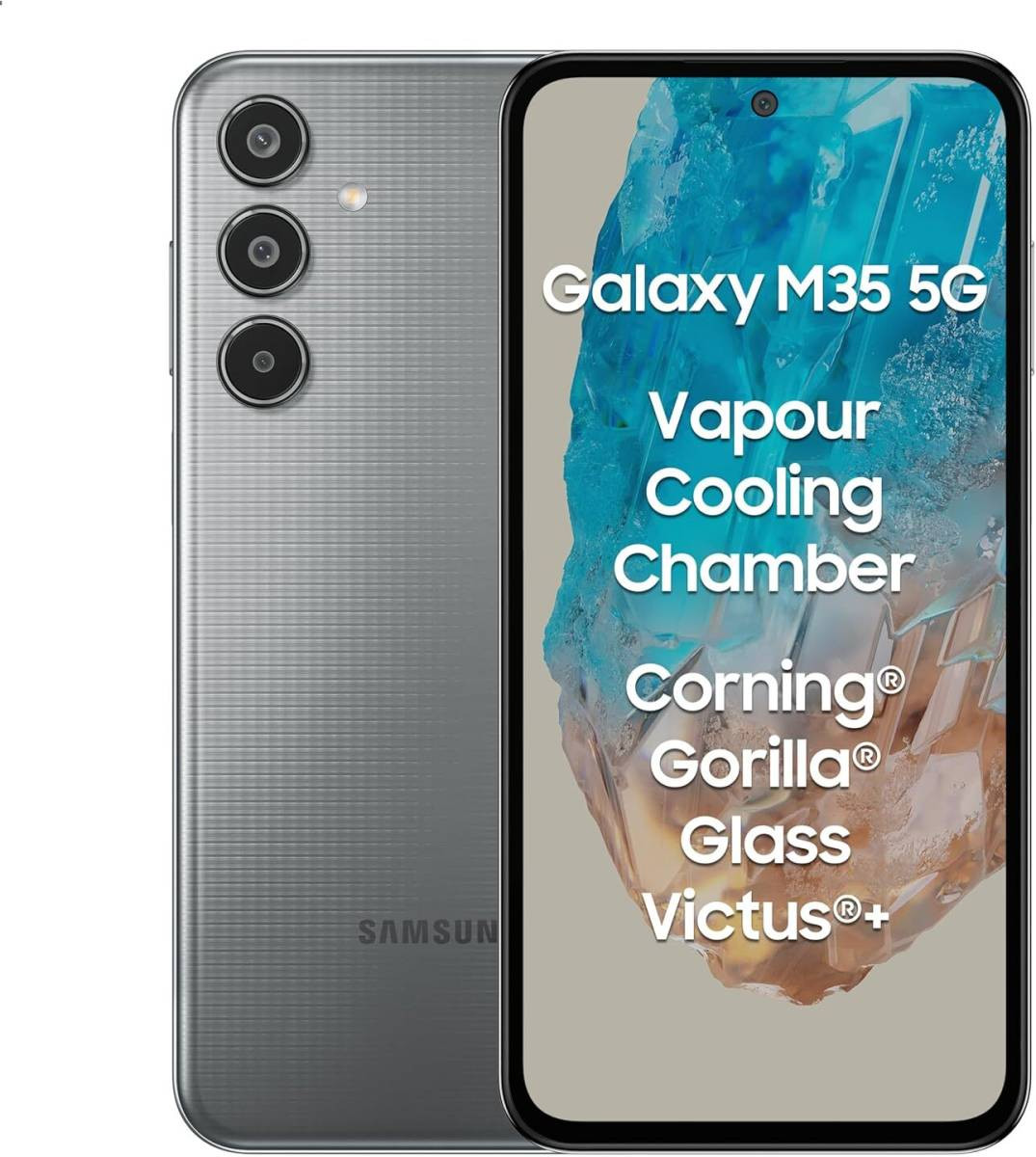 SAMSUNG Galaxy M35 5G (Thunder Grey, 128 GB)  (6 GB RAM)