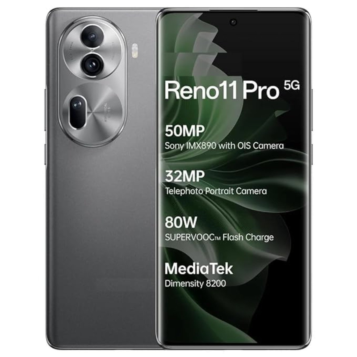 OPPO RENO11 5G (ROCK GREY, 128 GB) (8GB RAM)