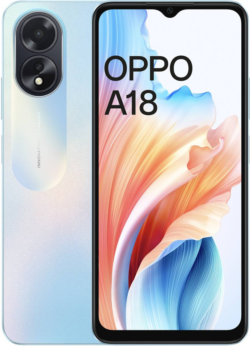 OPPO A18 (Glowing Blue, 64 GB)  (4 GB RAM)