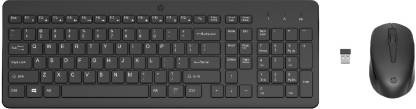 HP 330 Mouse & Keyboard Combo Wireless Desktop Keyboard  (Black)