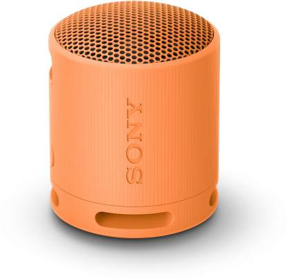 SONY SRS-XB100 Portable Super-Compact,Waterproof, 16Hrs Batt, Extra Bass,Built-In Mic Bluetooth Speaker  (Orange, Stereo Channel)