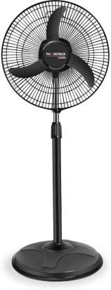 Moonstruck High Speed Pedestal Fan 430 mm Anti Dust 3 Blade Pedestal Fan  (Black, Pack of 1)