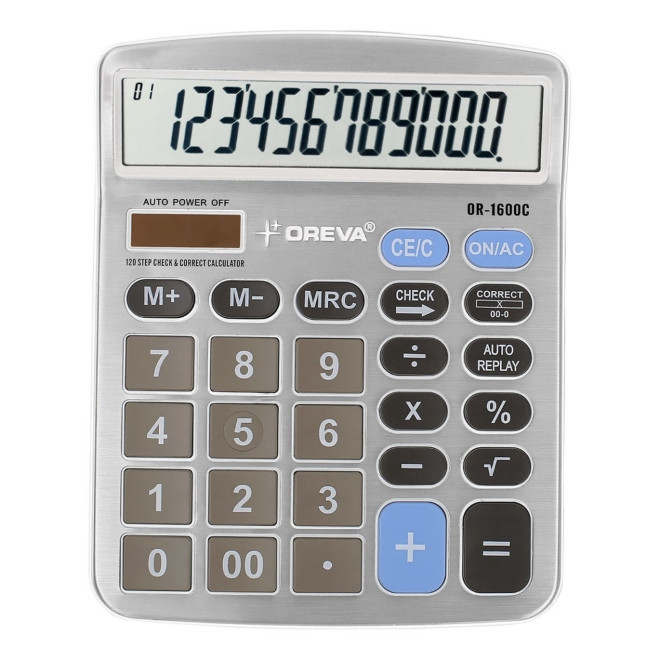 Oreva Calculator Basic Calculator 12 Digits Display OR-1600C