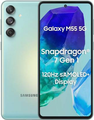 SAMSUNG Galaxy M55 5G (Light Green, 128 GB)  (8 GB RAM)