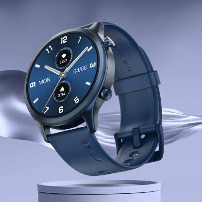 Noise Evolve 3 1.43" AMOLED Always-On Display with Bluetooth Calling, Metallic Design Smartwatch  (Space Blue Strap, Regular)