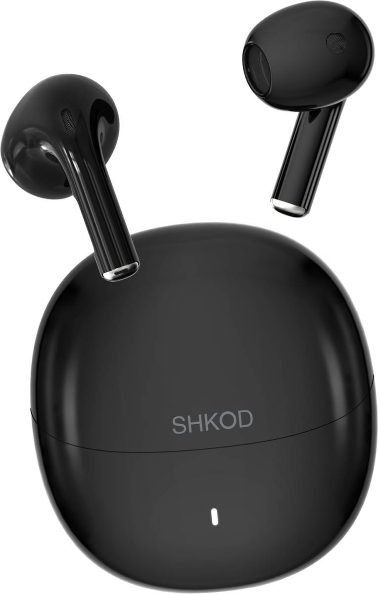 SHKOD AirLits7 True Wireless with 25H Playtime, Bluetooth 5.3 Earphone Cable Organizer