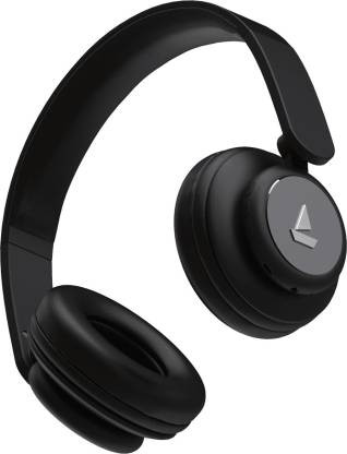 boAt Rockerz 450 with Upto 15 Hours Playback Bluetooth Headset  (Luscious Black, On the Ear)